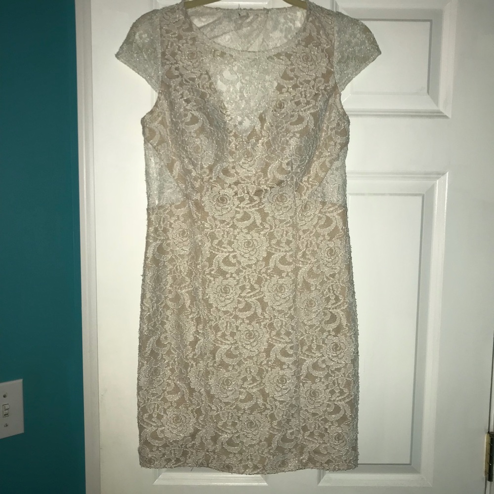 White cocktail dress